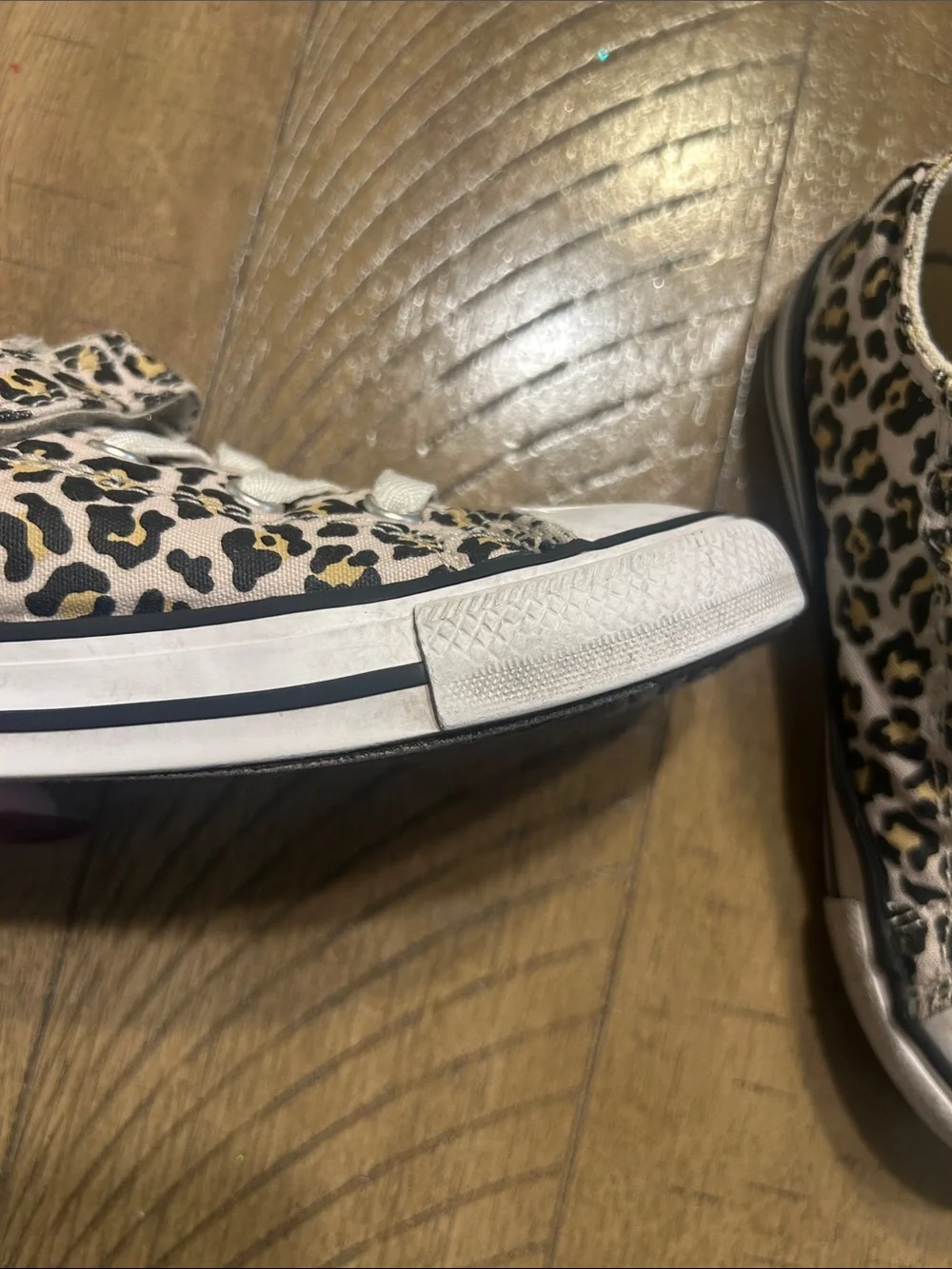 Converse Kids Leopard-Print Sneakers Size 9 Toddler